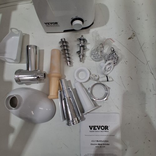 VEVOR ELECTRIC MEAT GRINDER MACHINE - 4 LBS/MIN - WHITE - (MODEL: MG-1243R) image 4