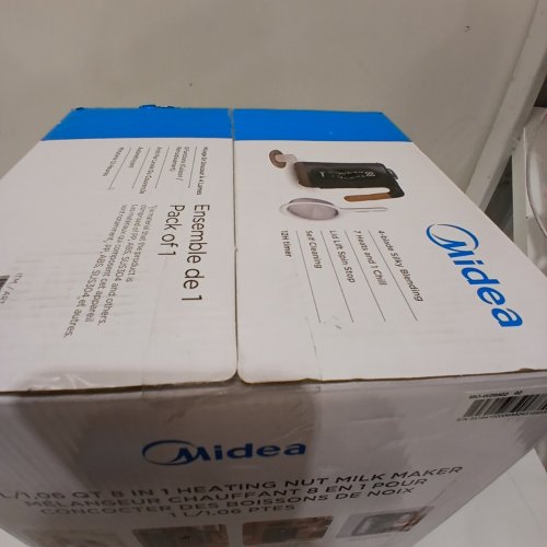 MIDEA DOUBLE WALL NUT MILK MAKER 1L -BLACK/WOOD - (MODEL: MNM802TSBPH) image 3