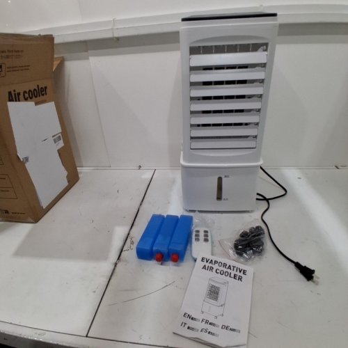 3-IN-1 PORTABLE 60° OSCILLATING AIR CONDITIONER/COOLER WITH REMOTE - 3 SPEEDS - 5.5L - WHITE(MODEL: BW-102YF) image 3