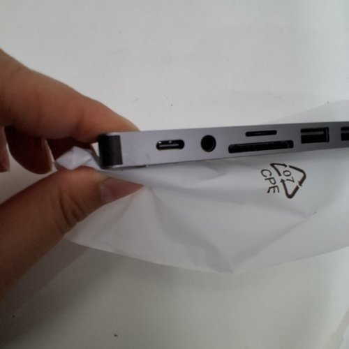 DENLANE 8-IN-1 USB-C HUB WITH USB-A ADAPTER - SILVER/BLACK image 4