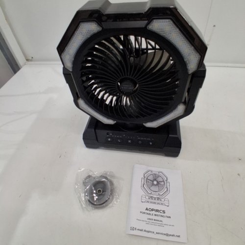 AOPIRCS PORTABLE MISTING FAN - 250ML CAPACITY - BLACK (MODEL: F038) image 3