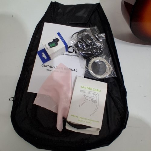 CLASSICAL GUITAR STARTER KIT FOR BEGINNERS - RIGHT-HANDED - 30" - SUNBURST (MODEL:‎ M5126) image 3