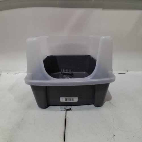 IRIS USA CAT LITTER BOX OPEN TOP CAT LITTER PAN - LARGE - DARK GREY image 3