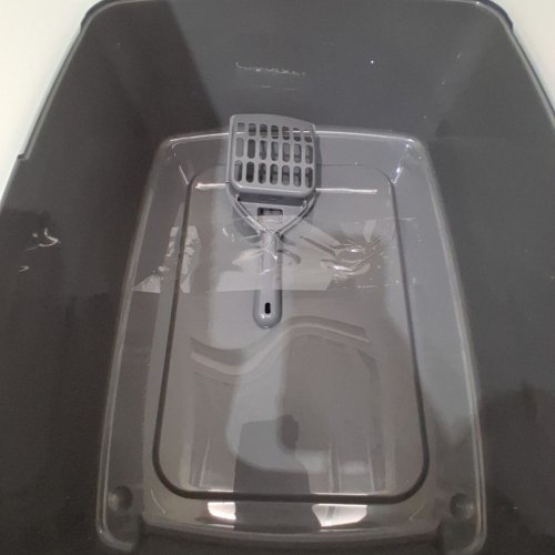 IRIS USA CAT LITTER BOX OPEN TOP CAT LITTER PAN - LARGE - DARK GREY image 4