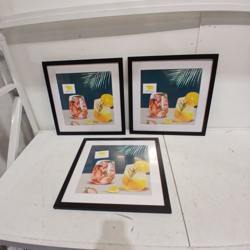 3PK GENERIC PICTURE FRAMES - 20" X 20" - BLACK image 3