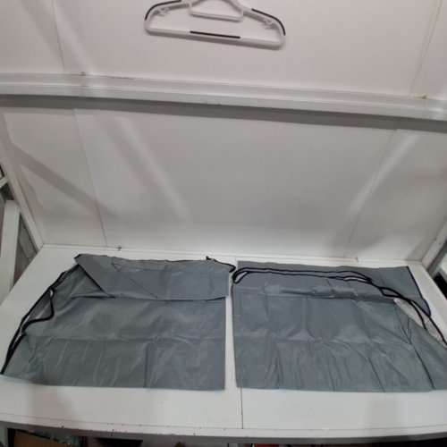 2PC SWING CANOPY COVER - 75" X 52" X 6" - 59" X 20" X 4" - GRAY image 2