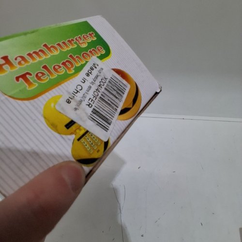 NOVELTY HAMBURGER TELEPHONE, FUN DECORATIVE FLIP PHONE - BURGER image 3