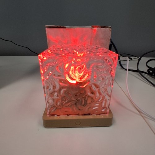 MINI LED HOLOGRAPHIC DECORATIVE CUBE WITH REMOTE AND USB-C - 20 COLOURS AND EFFECTS image 2