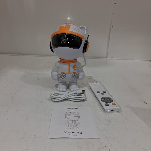 MECHANICAL LED LIGHT CAT GALAXY STAR PROJECTOR - 5" - YELLOW/WHITE image 4