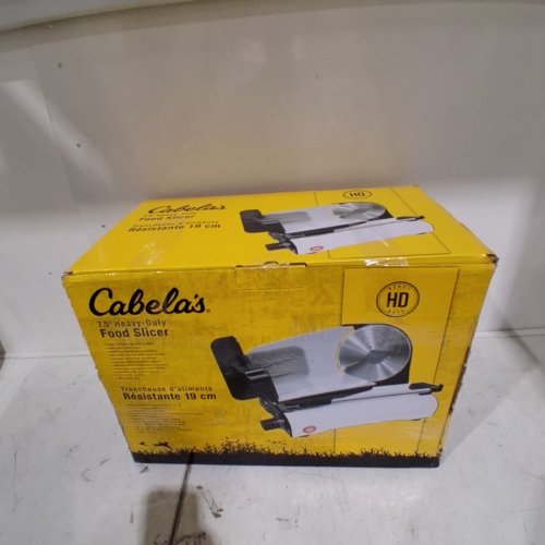 CABELA'S HEAVY-DUTY FOOD SLICER - 7.5" BLADE - WHITE / STAINLESS STEEL (MODEL: 21-12-0100) image 4