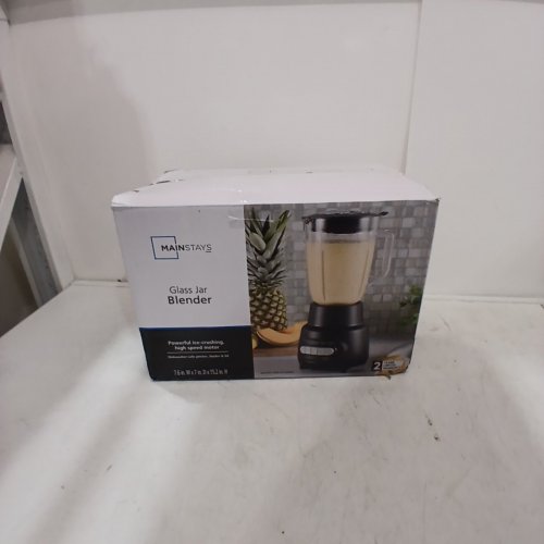 MAINSTAYS 6-SPEED GLASS JAR BLENDER - 48OZ - BLACK (MODEL: MS940340791404) image 4