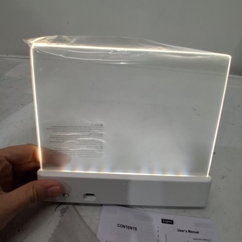 RECHARGEABLE CLEAR LED FLAT BOOK LIGHTS FOR READING IN BED - WHITE (MODEL:F17) image 2