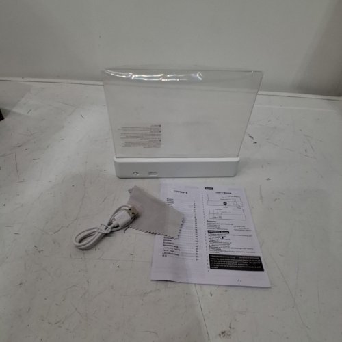 RECHARGEABLE CLEAR LED FLAT BOOK LIGHTS FOR READING IN BED - WHITE (MODEL:F17) image 3