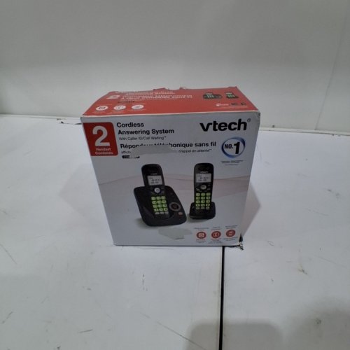 VTECH DECT 6.0 HANDSET CORDLESS HOME PHONE ANSWERING SYSTEMS WITH ANSWERING MACHINE - CALLER ID, 14 MINUTES RECORDING TIME, STORES 30 CALLS - BLACK - (MODEL: CS6224-21) image 7