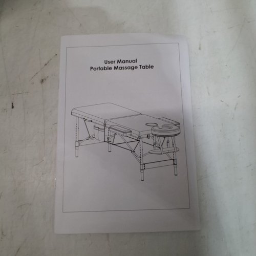 PORTABLE FOLDING MASSAGE TABLE WITH HEAD/ARMRESTS - 6FT - BLACK - (MODEL: KH2108) image 7