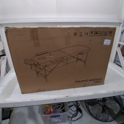 PORTABLE FOLDING MASSAGE TABLE WITH HEAD/ARMRESTS - 6FT - BLACK - (MODEL: KH2108) image 9