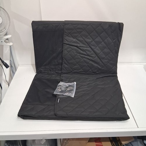 URPOWER WATERPROOF BACK SEAT EXTENDER FOR DOGS WITH POCKETS & STRAPS, NONSLIP - BLACK image 2