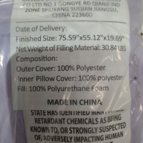 HOBESTLUK 3 IN 1 GIANT BEAN BAG CHAIR PLUSH - PURPLE image 3