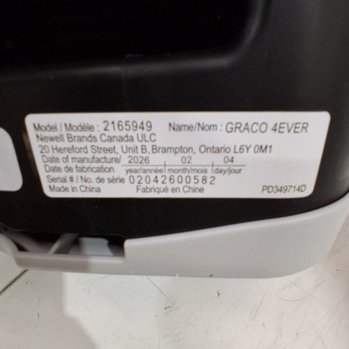 GRACO 4EVER 4-IN-1 CAR SEAT WITH RAPID REMOVE COVER - LOFTON STYLE (MODEL: 2165949) image 2