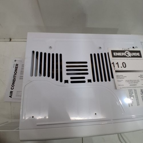GE ADJUSTABLE THERMOSTAT SMALL ROOM MECHANICAL WINDOW AIR CONDITIONER - 150 SQ FT. - 5000 BTU - WHITE (MODEL: AWAS05BWF) image 6