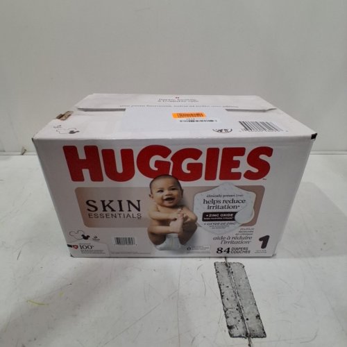 84PK HUGGIES SKIN ESSENTIALS DERMATOLOGIST APPROVED DIAPERS - SIZE 1 - 8LB-14LB image 2