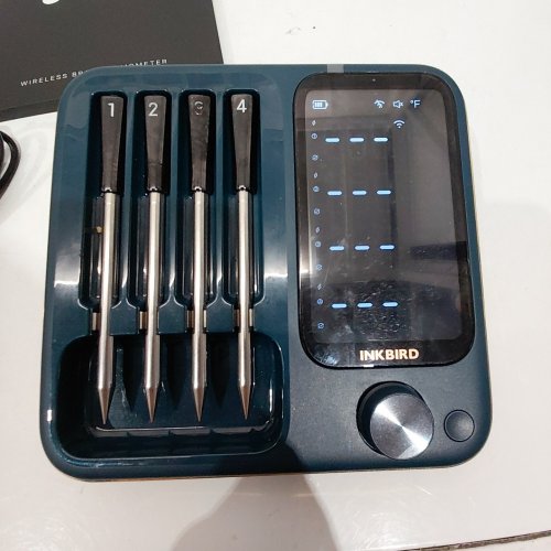 INKBIRD WIRELESS WIFI & BLUETOOTH TRACEABLE ACCURACY BBQ MEAT THERMOMETER - BLUE (MODEL: INT-14S-BW) image 2
