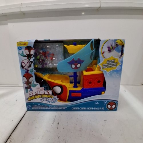 MARVEL SPIDEY AND HIS AMAZING FRIENDS WATER-WEBS WEBS AHOY BUBBLE PIRATE SHIP image 2