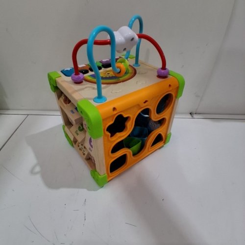 KID'S LEAPFROG TOUCH & LEARN WOODEN ACTIVITY CUBE (MODEL: ‎80-617100) image 4
