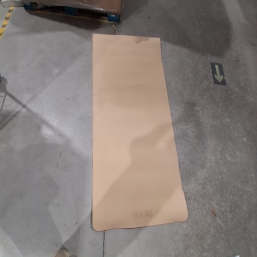 ONLYHE THICK YOGA MAT WITH CARRY HANDLES - 25" LENGTH - KHAKI image 2