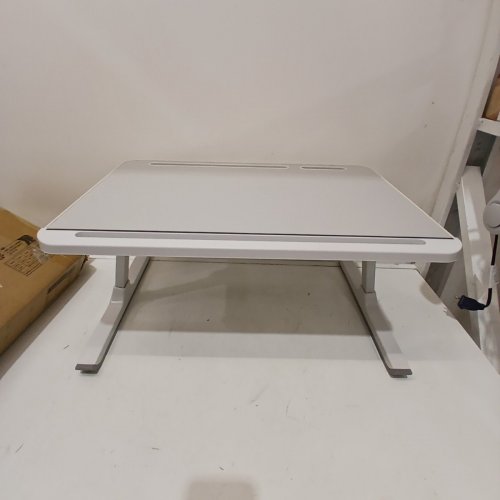 SONGMICS ADJUSTABLE FOLDABLE BED DESK FOR LAPTOP - 22" X 15.7" - GREY (MODEL: ULLD113GZ01) image 2