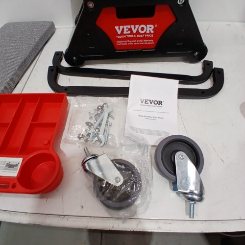 VEVOR MECHANICS STOOL - 4" WHEELS 330LBS CAP (MODEL- BLC9010) image 3