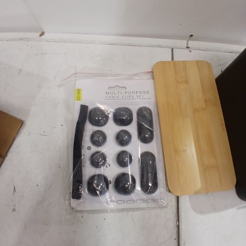 CABLE MANAGEMENT BOX SET WITH WIRE TIES - 9.3" X 4.9" X 4.5" - BLACK/NATURAL image 3