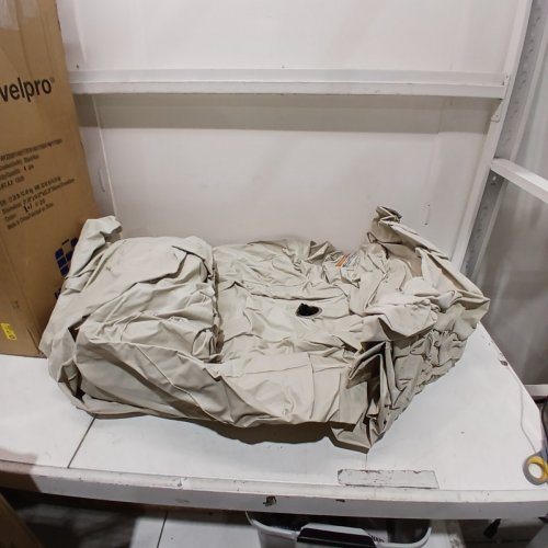 INTEX INFLATABLE L-SHAPED CORNER SOFA - 880LBS CAP - 101" X 80" X 30"- TAN/BEIGE (MODEL: 68575EP) image 2