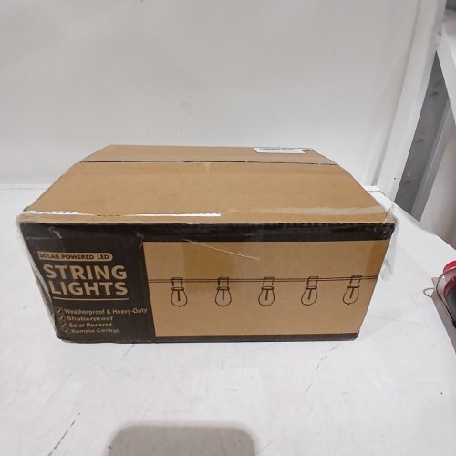 BLIATUS SOLAR LED STRING LIGHTS - 55FT - BLACK, CLEAR image 2
