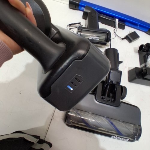 BISSELL POWERCLEAN FURFINDER SELF-STANDING CORDLESS VACUUM W/TANGLE FREE BRUSH ROLL - 200W - BLUE/BLACK (MODEL: 4052B) image 2