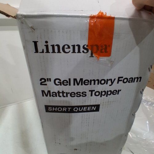 LINENSPA 2" GEL MEMORY FOAM MATTRESS TOPPER - SHORT QUEEN - BLUE (MODEL: LS20RQ30GT) image 3