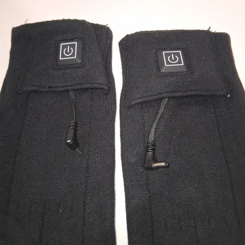 unisex RECHARGABLE HEATED SOCKS - SIZE 6-14 - BLACK image 3