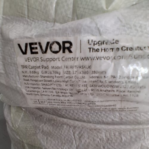 NON-SLIP DUAL SURFACE FELT CUSHION AND RUBBER AREA RUG PAD - 8FT 11" X 11FT 11" - GREY (MODEL: FRTRPTPRSKU6) image 2