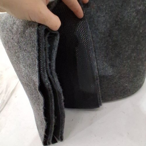 NON-SLIP DUAL SURFACE FELT CUSHION AND RUBBER AREA RUG PAD - 8FT 11" X 11FT 11" - GREY (MODEL: FRTRPTPRSKU6) image 4