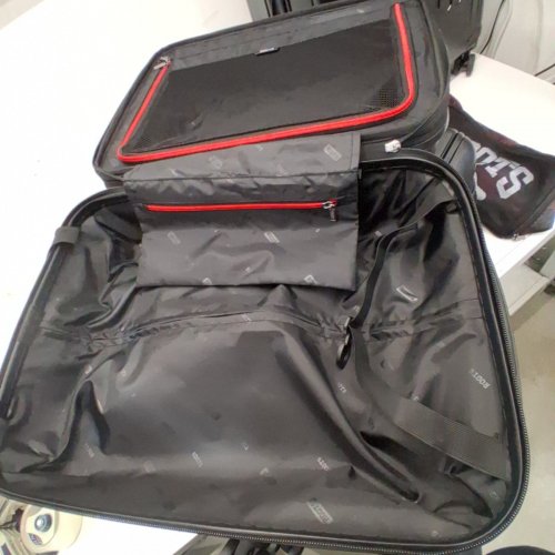 5PC ROOTS COUNTRYSIDE HARDSIDE SPINNER LUGGAGE SET WITH TSA LOCK AND ORGANIZER BAGS - 21"/27"/31" - BLACK (MODEL: 1872940) image 5