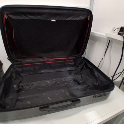 5PC ROOTS COUNTRYSIDE HARDSIDE SPINNER LUGGAGE SET WITH TSA LOCK AND ORGANIZER BAGS - 21"/27"/31" - BLACK (MODEL: 1872940) image 6