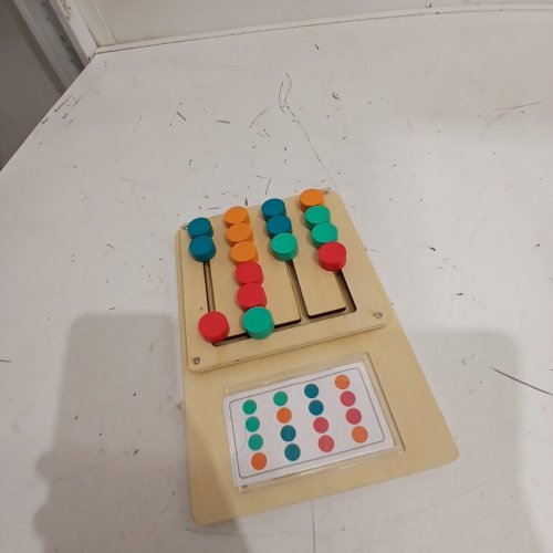 FOUR-COLOR MATCHING MONTESSORI BRAIN TEASER GAME - MULTICOLOUR image 3