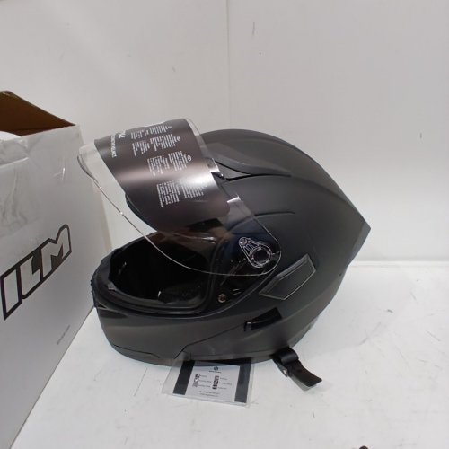 ILM MOTORCYCLE DUAL VISOR FLIP AND FULL FACE LIFT, DOT CERTIFIED - SMALL 55-57 CM - MATTE BLACK - (MODEL: ILM-902L) image 5