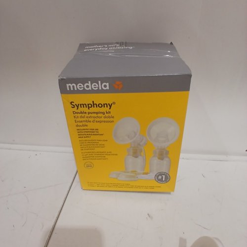 MEDELA SYMPHONY DOUBLE BREAST PUMPING KIT TO INITIATE BUILD AND MAINTAIN MILK SUPPLY - CLEAR/YELLOW (MODEL: 76099) image 4