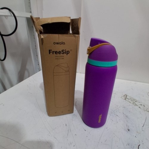 OWALA STAINLESS STEEL INSULATED WATER BOTTLES - 24 OZ - PURPLE image 2