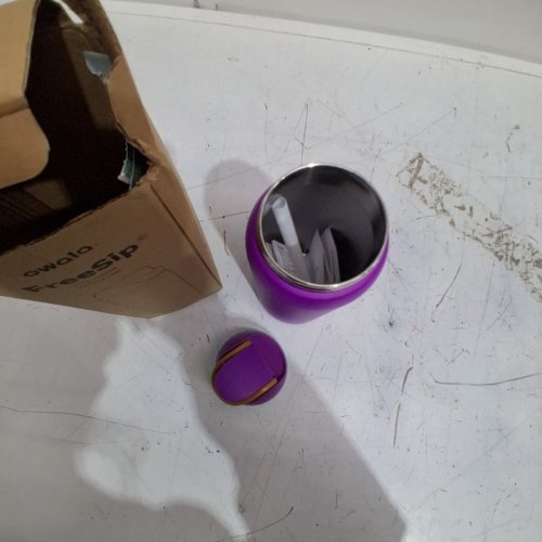 OWALA STAINLESS STEEL INSULATED WATER BOTTLES - 24 OZ - PURPLE image 3