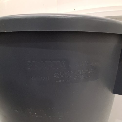 CARLISLE SPARTA BRONCO ROUND WASTE BIN - 20 GAL - GREY (MODEL: 841020) image 2