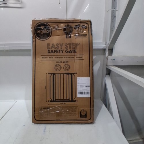 REGALO EASY-STEP METAL WALK-THROUGH SAFETY GATE - 30" X 29'' - 38.5'' - WHITE (MODEL: 1160DS) image 3