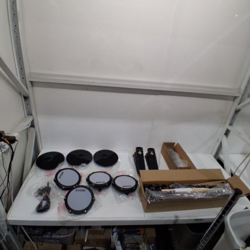 *INCOMPLETE* VARIOUS ELECTRONIC DRUM KIT PIECES - BLACK image 2