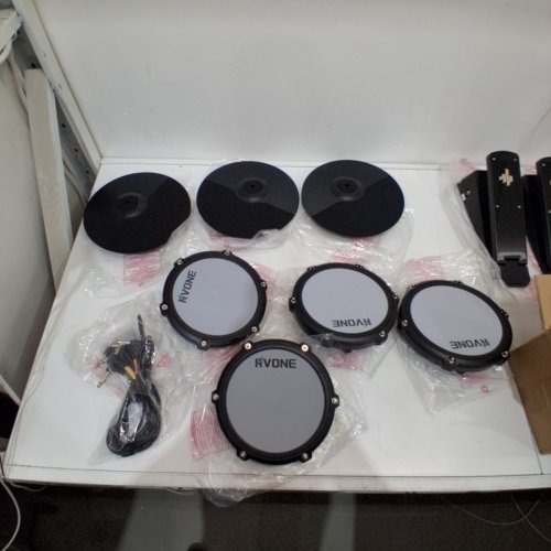 *INCOMPLETE* VARIOUS ELECTRONIC DRUM KIT PIECES - BLACK image 3